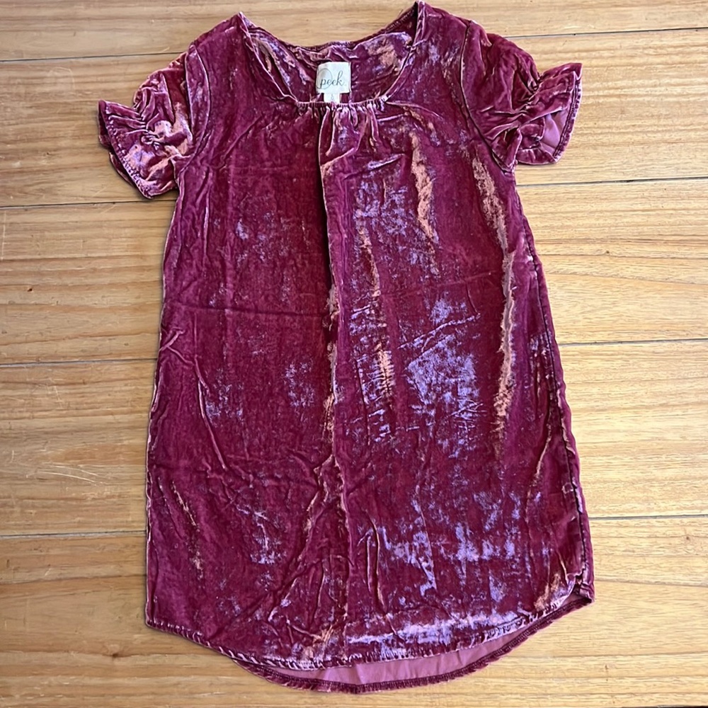 Peek Velvet Slip Dress, Size 8